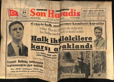 Son Havadis Gazetesi - 23 Haziran 1965 - Yüksel Çengel Aşk Uğruna İntihara Teşebbüs Etti - CHP Milli Davayı Bir Kavga Haline Soktu GZ124256 - 1