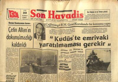 Son Havadis Gazetesi 23 Haziran 1967 - Göksel Arsoy Çocuklarının Dadısına Para Vermemiş - Bayburanın Cenazesi Bugün İstanbuldan Kaldırılacak GZ92959 - 1