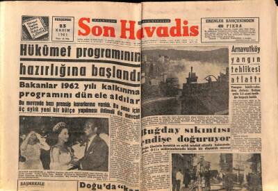 Son Havadis Gazetesi 23 Kasım 1961 - Buğday Sıkıntısı Endişe Doğuruyor GZ69503 - 2