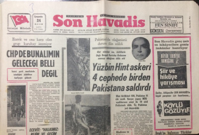Son Havadis Gazetesi 23 Kasım 1971 - CHPde Bunalımın Geleceği Belli Değil - GZ12238 - 2