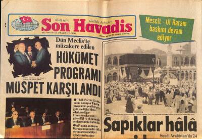 Son Havadis Gazetesi 23 Kasım 1979 - Güzide Kasacı Konserler Vermek İçin Rusyaya Gitti - Amerika İranla Savaş İçin Basra Körfezine Yığınak Yapıyor GZ125355 - 1