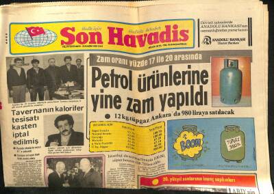 Son Havadis Gazetesi 23 Kasım 1982 - Petrol Ürünlerine Yine Zam Yapıldı - F. Almanyada 4 Türk Diri Diri Yakıldı GZ123930 - 1