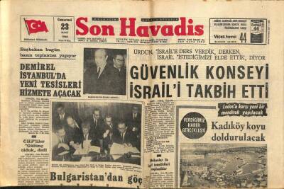 Son Havadis Gazetesi 23 Mart 1968 - İnci Gazinosu Önündeki Mendirek Uzatılıyor - Vakıflar Bankası 5 Yeni Şube Daha Açtı GZ106953 - 1