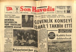 Son Havadis Gazetesi 23 Mart 1968 - Kadıköy Koyu Doldurulacak GZ65542 - 2