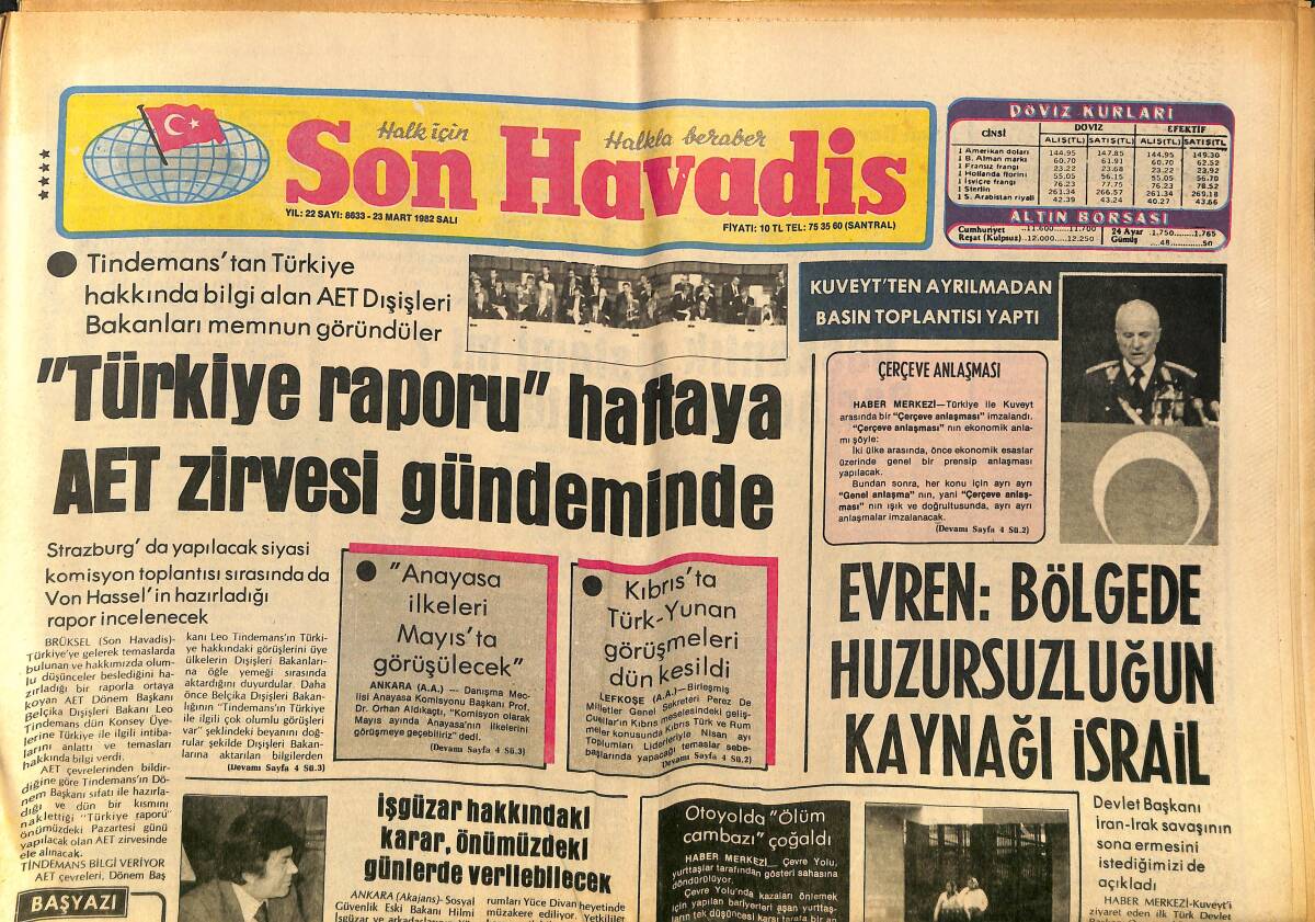 Son Havadis Gazetesi 23 Mart 1982 - Füsun Önal İle Bir Söyleşi - İpek Erdem Hem Kendini Hem Müzik Türünü Değiştirdi GZ149771 - 1