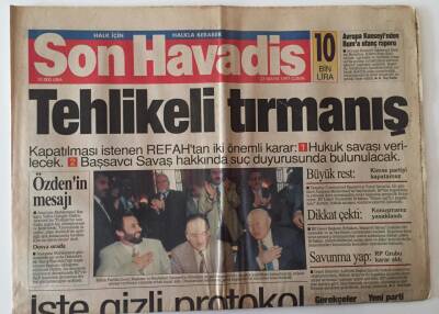 Son Havadis Gazetesi 23 Mayıs 1997 - Kapatılması Karar Verilen REFAHtan İki Önemli Karar , Ecevit İstifa Et Muhalefeti Büyüyor GZ18590 - 1