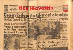 Son Havadis Gazetesi 23 Nisan 1961 - Cezayirde Ordu İdareyi Ele Aldı GZ69483 - 2