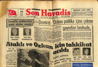 Son Havadis Gazetesi 23 Şubat 1967 - Muhterem Nurun Cezaevi Hatıraları GZ59359 - 1