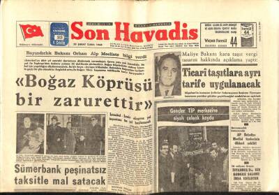Son Havadis Gazetesi 23 Şubat 1968 - Ortaköyde Bir Esrar İmalathanesi Basıldı GZ65620 - 2
