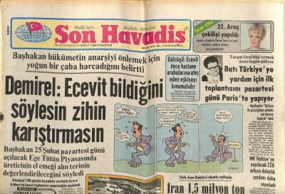 Son Havadis Gazetesi 23 Şubat 1980 - Ölüm Döşeğindeki TİTO Dünya Liderlerine Barış Çağrısı Yaptı GZ102078 - 2