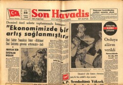 Son Havadis Gazetesi 23 Temmuz 1965 - Makariosun Görev Süresini Uzatmak İçin Çalışmalar GZ102296 - 2
