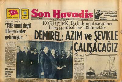 Son Havadis Gazetesi 23 Temmuz 1977 - Dünyada Kadın Başbakan Kalmadı - Ülkü Ocakları Samsun Şubesi Saldırıya Uğradı GZ120984 - 1