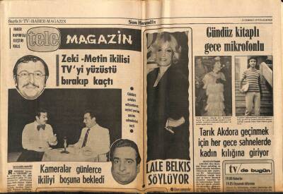 Son Havadis Gazetesi 23 Temmuz 1979 - Zeki-Metin İkilisi TVyi Yüzüstü Bırakıp Kaçtı, Lale Belkıs GZ99138 - 1