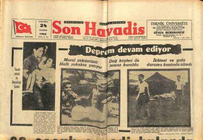 Son Havadis Gazetesi 24 Ağustos 1966 - Ticaret Bakanı Macit Zeren İstifa Etti GZ80472 - 1