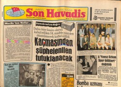 Son Havadis Gazetesi 24 Ağustos 1982 - Yeşim Nur Bayramda Sahneye İstanbulda Merhaba Diyecek GZ69121 - 2