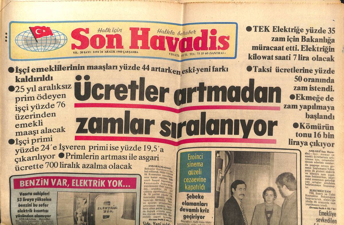 Son Havadis Gazetesi 24 Aralık 1980 - Almanya'nın En Büyük Camisinin Açılışını Tayyar Altıkulaç Yaptı GZ143439 - 1