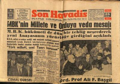 Son Havadis Gazetesi 24 Ekim 1961 - Birleşmiş Milletler Teşkilatı Bugün 16 Yaşına Basıyor GZ74187 - 1