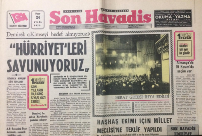 Son Havadis Gazetesi 24 Eylül 1972 - Haşhaş Ekimi İçin Millet Meclisine Teklif Edildi - GZ12462 - 1