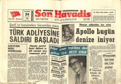 Son Havadis Gazetesi 24 Kasım 1969 - Türk Adliyesine Saldırı Başladı GZ65544 - 1