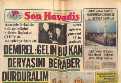 Son Havadis Gazetesi 24 Kasım 1979 - İran Ordusu Alarmda . Humeyni Müslümanları Yardıma Çağırdı GZ125356 - 1