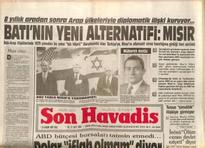Son Havadis Gazetesi 24 Kasım 1987 - Batının Yeni Alternatifi Mısır GZ99098 - 1