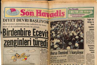 Son Havadis Gazetesi 24 Mart 1979 - Udi İken Mikrofona Geçen Coşkun Sabah Sahneyi Bıraktı GZ74068 - 1