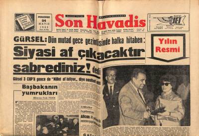 Son Havadis Gazetesi 24 Mayıs 1962 - Altay Ömer Egesel Dün Mahkemeye Verildi GZ73953 - 1
