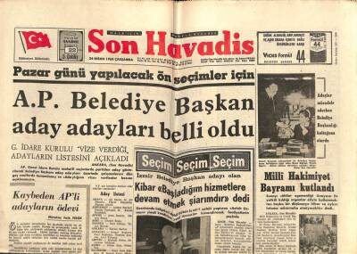 Son Havadis Gazetesi 24 Nisan 1968 - Cemalettin Özer Otomobili İle Ceyhana Gitti GZ74120 - 1