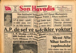 Son Havadis Gazetesi 24 Ocak 1963 - Kayseriye Giden Talebeler Tehdit Ediliyorlar GZ65652 - 1