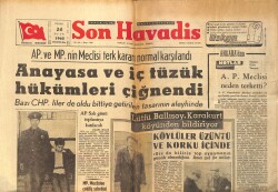 Son Havadis Gazetesi 24 Ocak 1965 - Churchill'in Torununun Çocuğu Oldu - Arif Sami Toker Radyoyu Boykot Etti GZ158797 - Gökçekoleksiyon