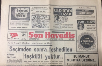 Son Havadis Gazetesi 24 Ocak 1970 - Ege Tütün Piyasası Pazartesi Açılıyor - GZ12114 - 2