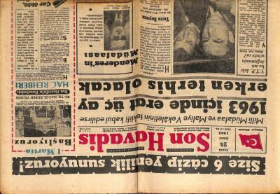 Son Havadis Gazetesi 24 Şubat 1963 - Türkeş Basın Toplantısı İçin İstanbula Geldi GZ97919 - 1
