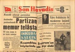 Son Havadis Gazetesi 24 Şubat 1965 - Kıbrıs Arabulucusu İle Müzakereye Başlandı - Doğu'da Kızamık Salgını GZ158658 - Gökçekoleksiyon