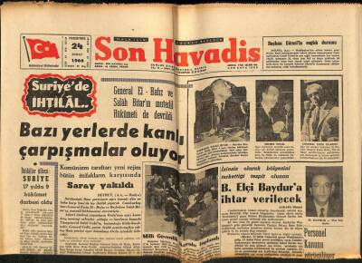 Son Havadis Gazetesi 24 Şubat 1966 - Suriyede İhtilal GZ77497 - 1