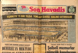 Son Havadis Gazetesi 24 Şubat 1979 - Korutürk Gazete Kağıdına Zam Kararnamesini de İmzaladı GZ158861 - Gökçekoleksiyon