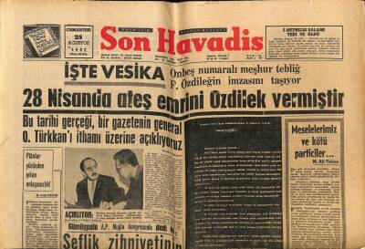 Son Havadis Gazetesi 25 Ağustos 1962 - Turan Feyzioğlu İstenmediğini Nihayet İtirafta Bulundu... GZ69303 - 1