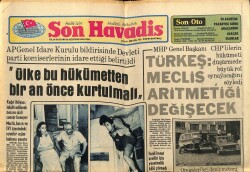 Son Havadis Gazetesi 25 Ağustos 1978 - Necdet Uğur Herkese Diploma Vaadetti GZ65357 - 1