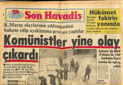 Son Havadis Gazetesi 25 Aralık 1979 - Romen Tankerinden Geriye Kalan Tonlarca Demir Yığını İstanbula Tazminat Olarak Verilecek GZ105399 - 1