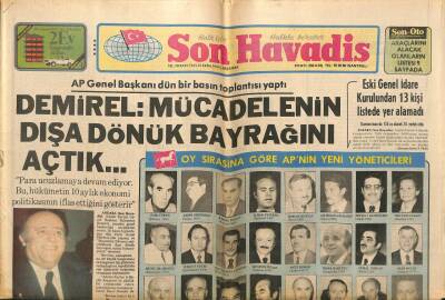 Son Havadis Gazetesi 25 Ekim 1978 - MHP Aranılan 3 Genci Polise Teslim Etti GZ97980 - 1