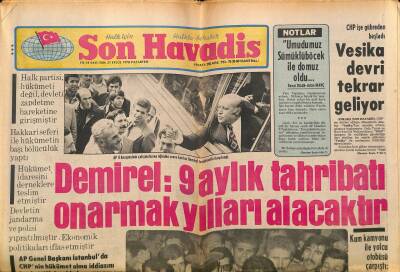Son Havadis Gazetesi 25 Eylül 1978 - AP Altındağ İlçe Kongresi Solcuların Baskınına Uğradı - Vesika Devri Tekrar Geliyor GZ124207 - 1