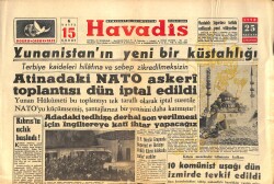 Son Havadis Gazetesi 25 Haziran 1958 - Atina'da ki NATO Askeri Toplantısı Dün İptal Edildi -Kıbrıs'ta Açlık Başladı -Sıtkı Koraltan'ın Cenazesi Kalktı GZ159127 - Gökçekoleksiyon