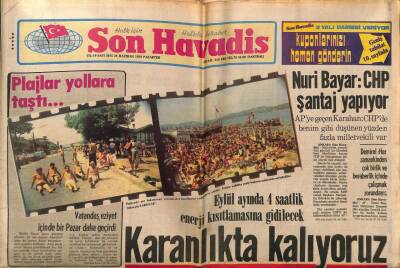 Son Havadis Gazetesi 25 Haziran 1979 - Selami Şahin Her Telden Çalıyor GZ99139 - 1
