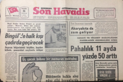 Son Havadis Gazetesi 25 Kasım 1971 - Üç Çocuk Babası Bir Memurun Mektubu - GZ12183 - 1
