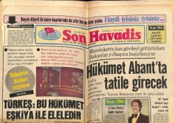 Son Havadis Gazetesi 25 Kasım 1978 - Türkeş Bu Hükümet Eşkiya İle Eleledir GZ70449 - 2