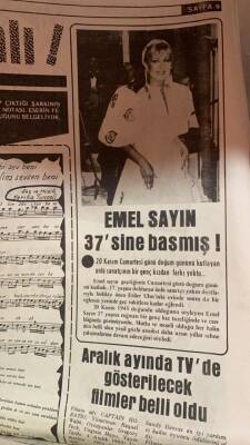 Son Havadis Gazetesi 25 Kasım 1982 - Emel Sayın 37sine Basmış GZ69045 - 2