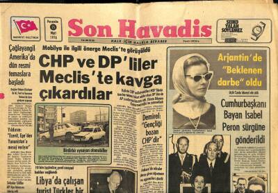 Son Havadis Gazetesi 25 Mart 1976 - Neşe Karaböcek Erkek Çocuk Doğuracağım diyor GZ115571 - 1