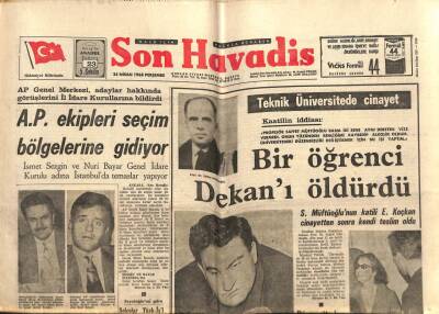 Son Havadis Gazetesi 25 Nisan 1968 - A.P. Ekipleri Seçim Bölgelerine Gidiyor GZ74119 - 1