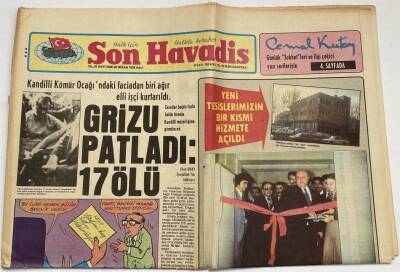 Son Havadis Gazetesi 25 Nisan 1978 - Grizu Patladı 17 Ölü GZ60294 - 1