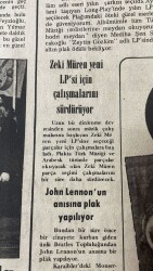 Son Havadis Gazetesi 25 Şubat 1981 - Zeki Müren Yeni LPsi İçin Çalışmalarını Sürdürüyor GZ102266 - 2