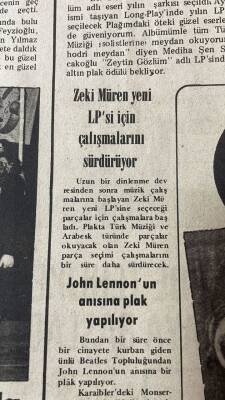 Son Havadis Gazetesi 25 Şubat 1981 - Zeki Müren Yeni LPsi İçin Çalışmalarını Sürdürüyor GZ102266 - 4
